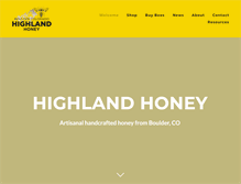 Tablet Screenshot of highlandbees.com